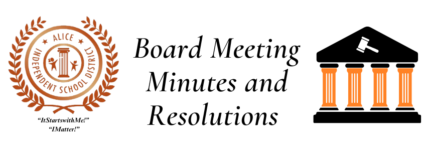 board Minutes and Resolutions